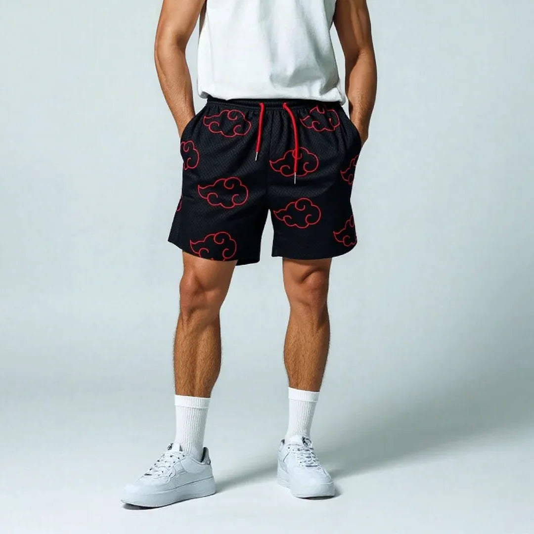 Akatsuki Mesh Shorts