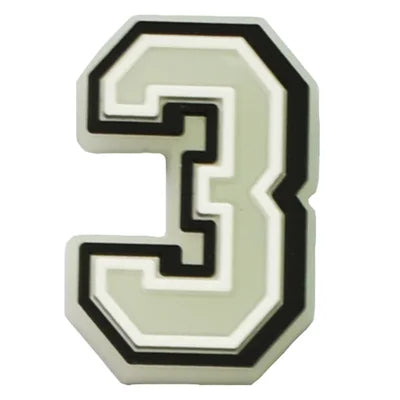 Number 3 Jibbitz Croc Charms - Crocs