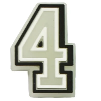 Number 4 Jibbitz Croc Charms - Crocs