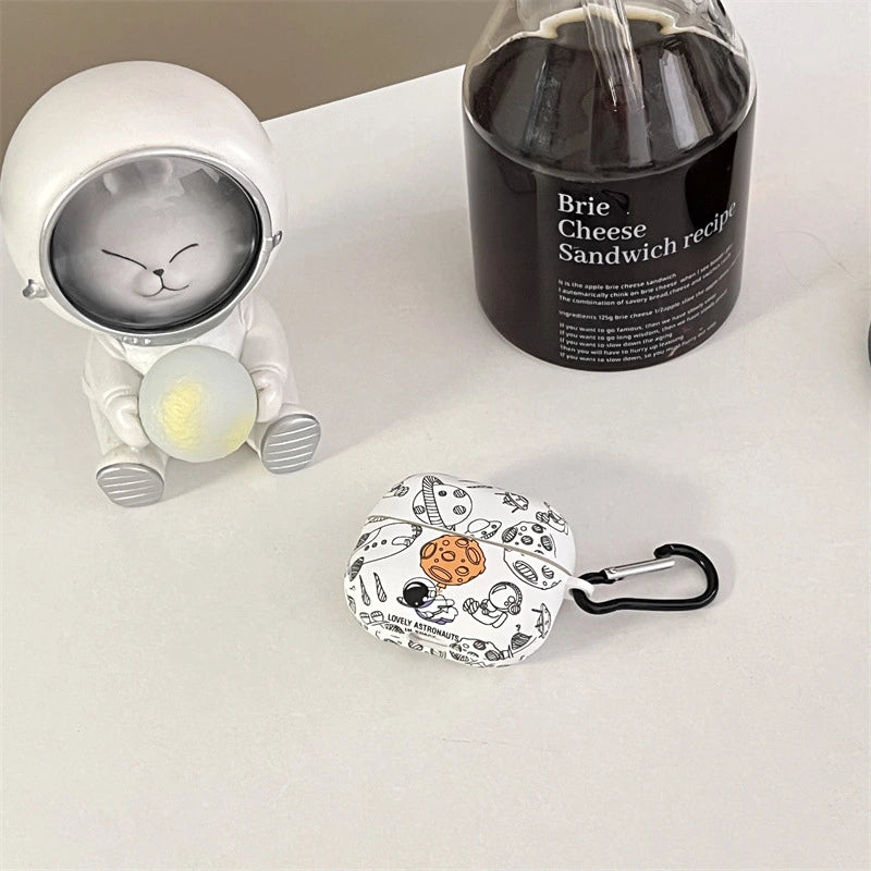 White Astronaut Cover for Galaxy Buds 3 and Galaxy Buds 3 Pro