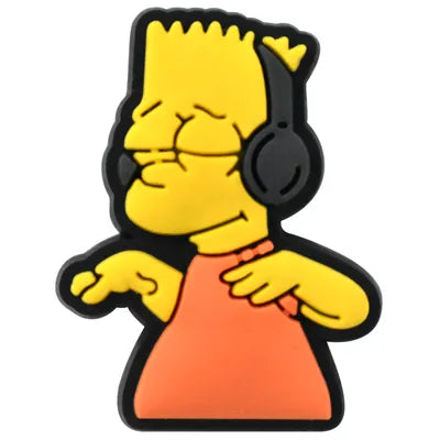 Bart Simpson Listening to Music Jibbitz Croc Charms - Crocs