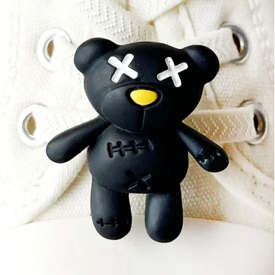 Black Bearbrick Shoelace Charm