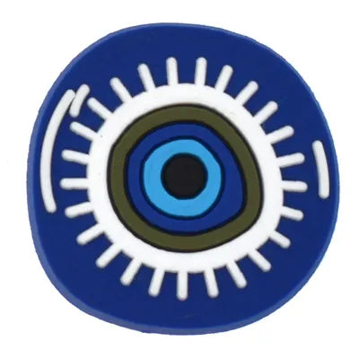 Blue Evil Eye Circle Croc Charm for Crocs | Jibbitz