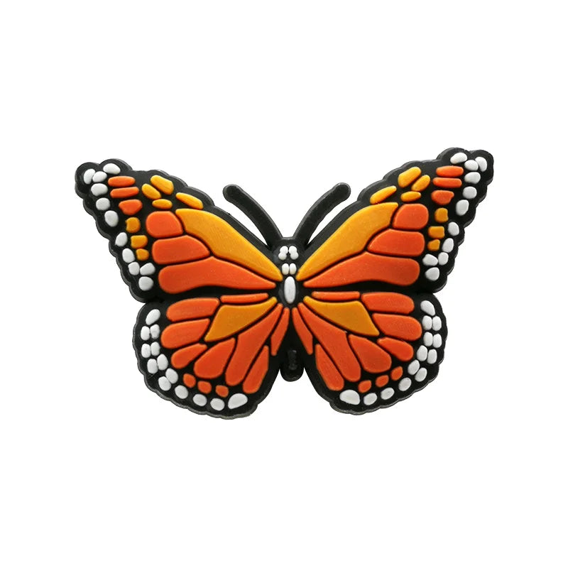 monarch colorful butterfly croc charms for crocs | jibbitz