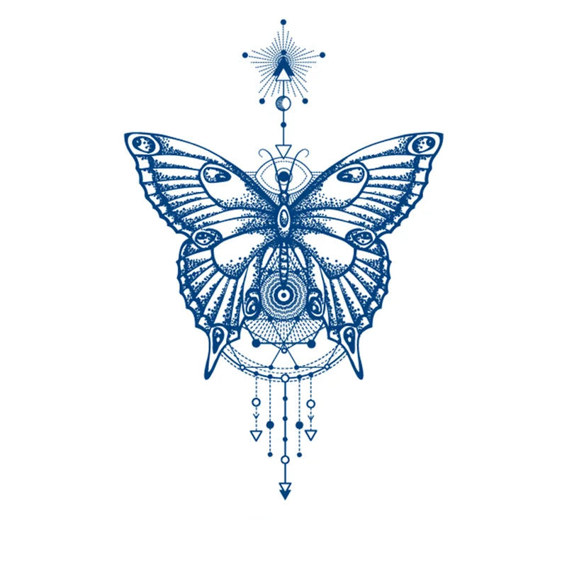 Butterfly Semi-Permanent Jagua Tattoo