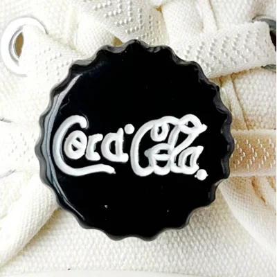 Coca Cola Shoelace Charm Black