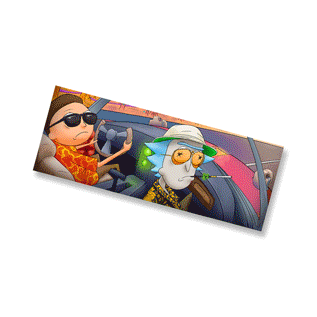 Lenticular Sticker - Rick and Morty Cool 3D Motion Sticker