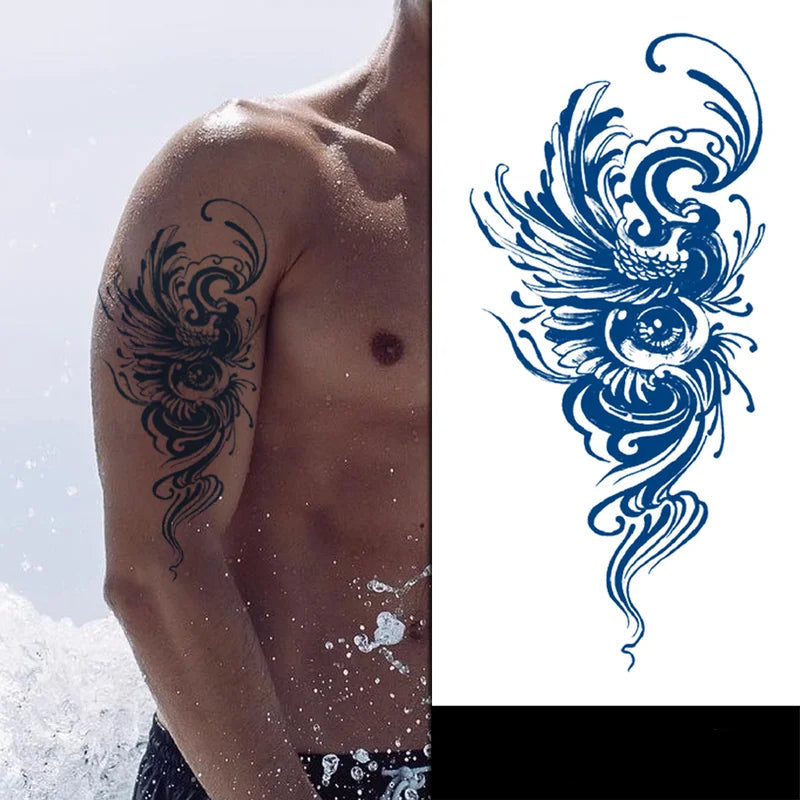 Divine Eye Jagua Tattoo Design on a males arm