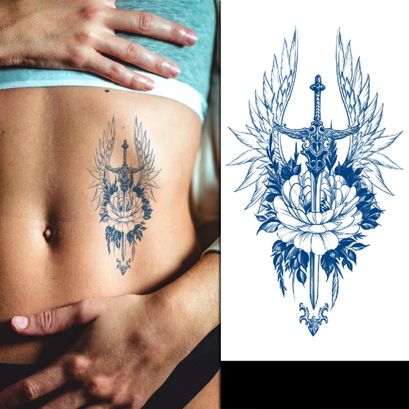 Divine Sword Jagua Tattoo on Model