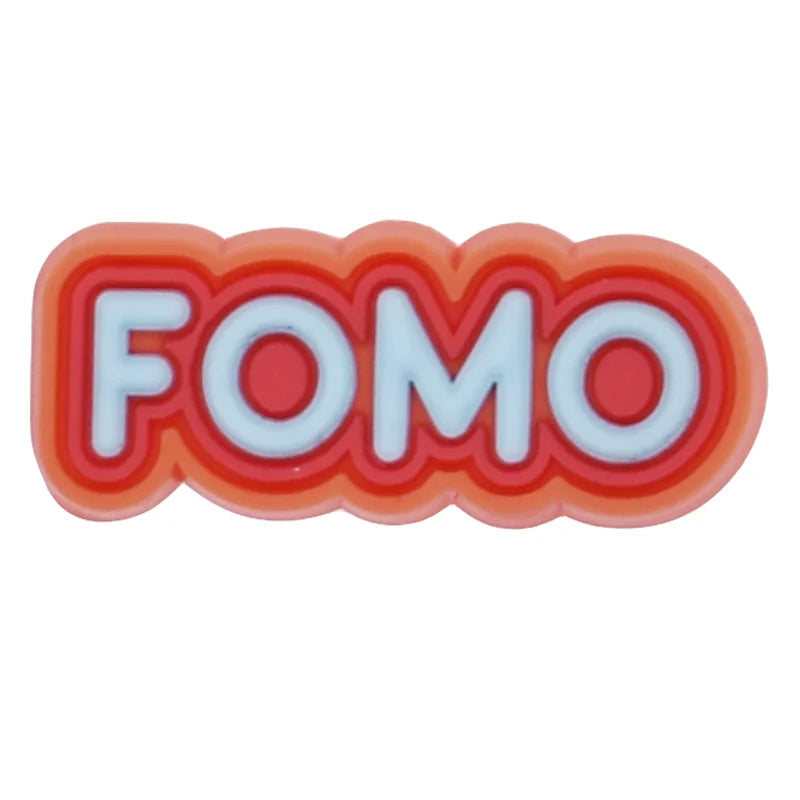 Gen Z Slang and Phrases Brainrot Bro Noob Noice Vibe Mood FOMO Gains Yeet Delulu Croc Charms for Crocs | Jibbitz