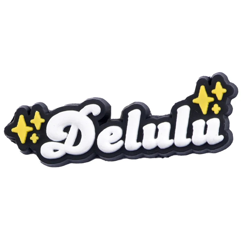 Gen Z Slang and Phrases Brainrot Bro Noob Noice Vibe Mood FOMO Gains Yeet Delulu Croc Charms for Crocs | Jibbitz