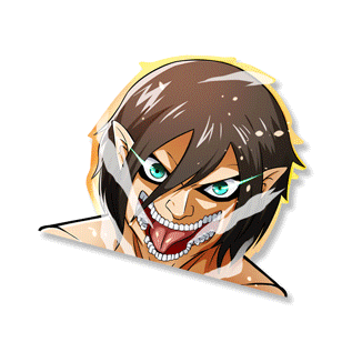 Lenticular Sticker - Eren Jaeger 3D Motion Sticker
