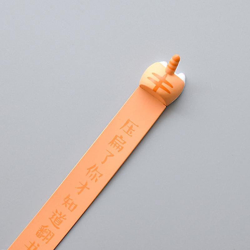 Funny Bookmarks Orange Cat Bum Shape