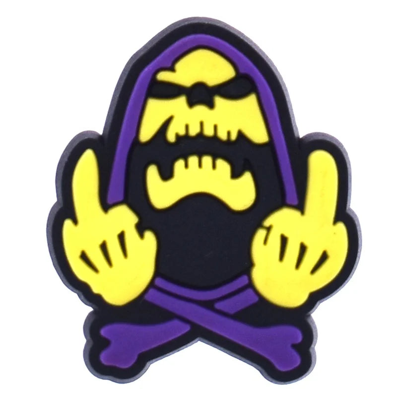 Grim Reaper Middle Finger Croc Charm for Crocs | Jibbitz