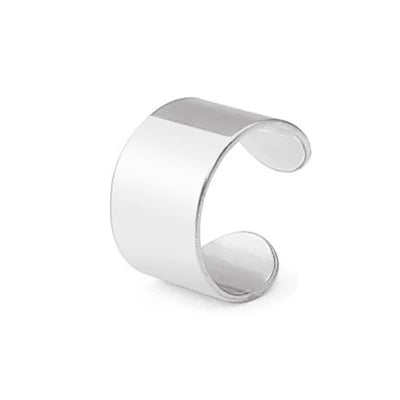 Silver Round Ear Cuff