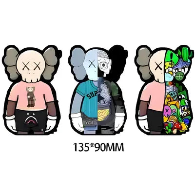 Lenticular Sticker - KAWS 3D Motion Sticker