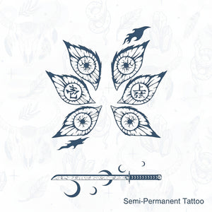 kokushibo semi permanent tattoo from inkbee store lebanon