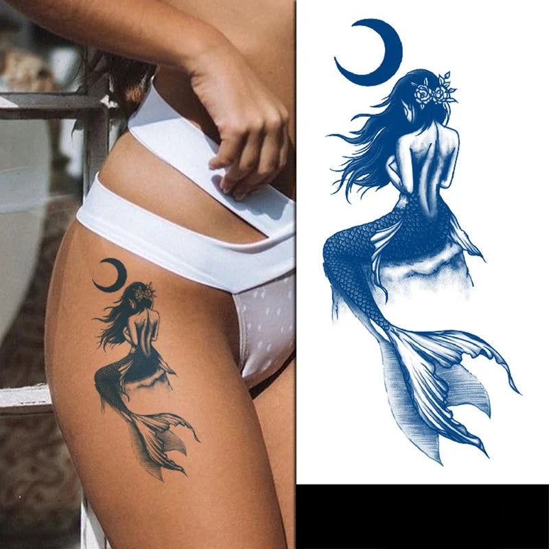 Mermaid Jagua Tattoo | 11 x 18 cm