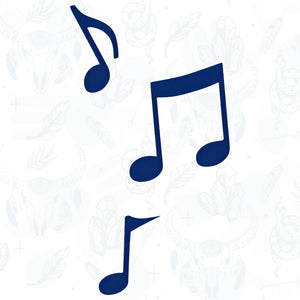 music notes semi permanent tattoo from inkbee store lebanon