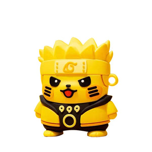 naruto with pikachu crossed over design for apple airpods pro 3rd generation