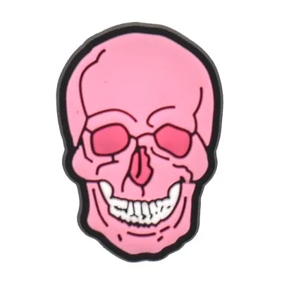 Pink Skull Croc Pin for Girls
