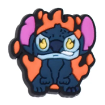 Angry Stitch Croc Charm