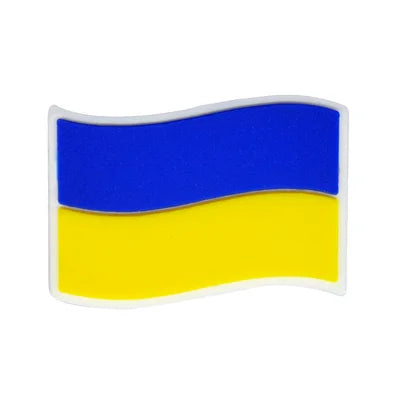 Ukraine Flag Croc Pin