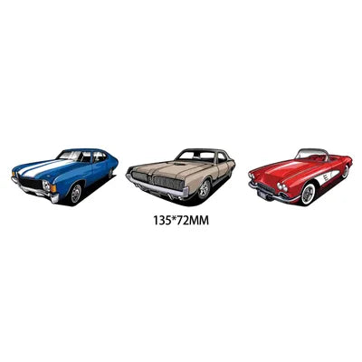 Lenticular Sticker - Vintage Car 3D Motion Sticker