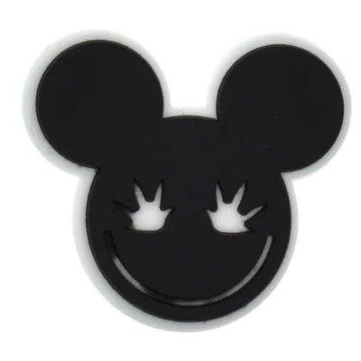 Weed Mickey Mouse Smiling Creepy Face Croc Pin