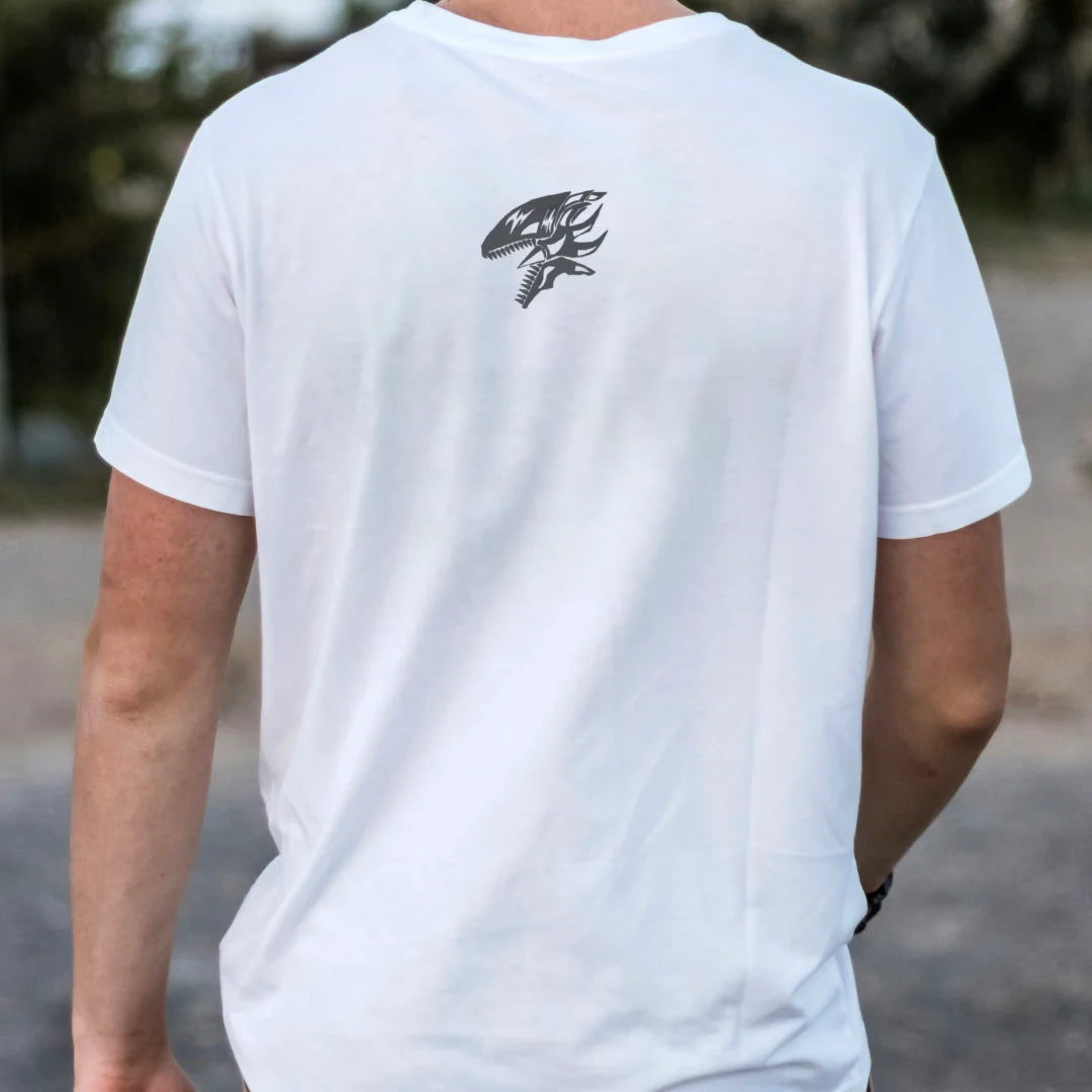 Yu Gi Oh Blue Eyes White Dragon Black Art Anime T-shirt Design Back Collar