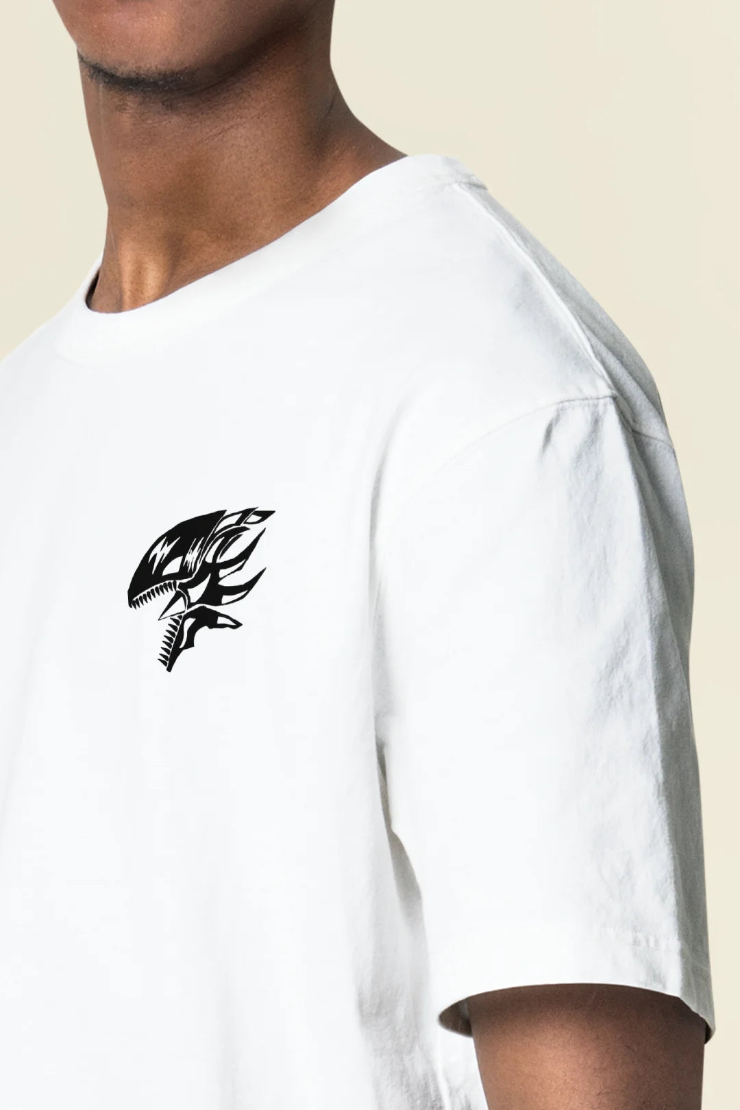 yu gi oh blue eyes white dragon black art anime white t-shirt design chest