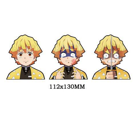 Zenitsu Agatsuma Demon Slayer 3D Motion Car Window Sticker