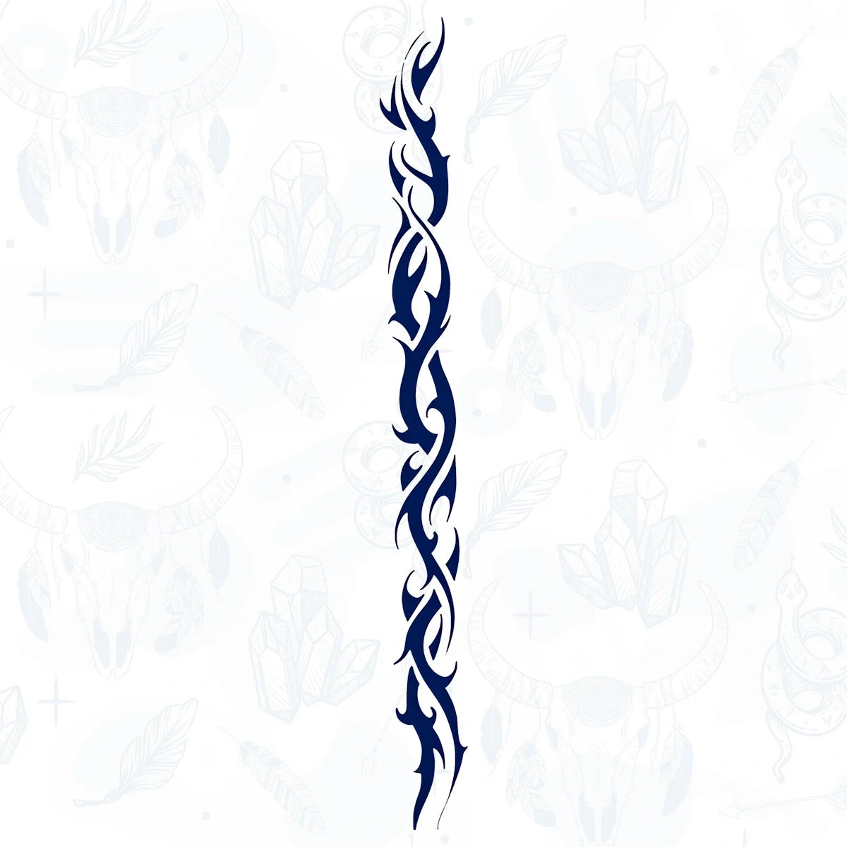 semi permanent tattoo size 9 by 46 cm from inkbee store lebanon for the back spine