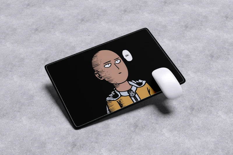 One Punch Man Saitama OK Mousepad size 30 by 25 cm