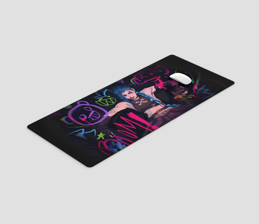 Jinx Arcane Mousepad Size 90 by 40 cm