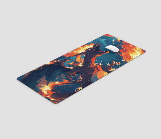 Pokemon Charizard Large Gaming Mousepad Size 90 by 40