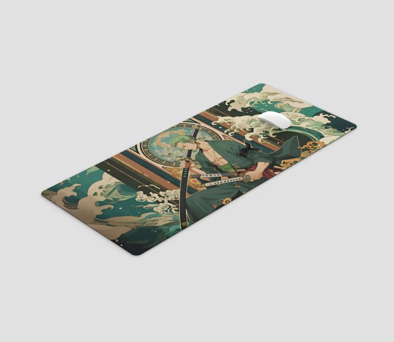 one piece roronoa zoro mousepad size 90 by 40 cm