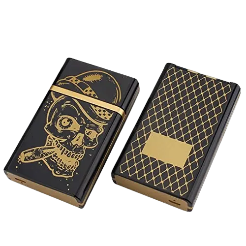 Eco-Friendly Rechargeable Cigarette Case - Skeleton