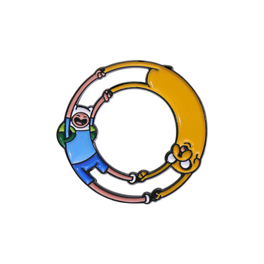 Cartoon character in a life preserver on a white background