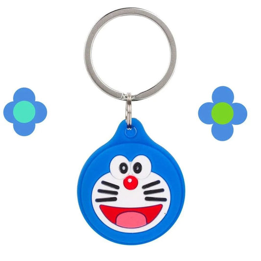 Doraemon Silicone Protective Cover For Apple AirTag GPS Case Tracker  Keychain