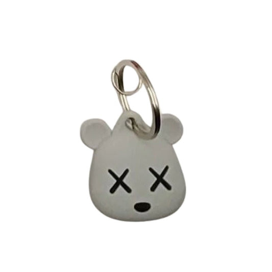 Gray KAWS Silicone Protective Cover For Apple AirTag GPS Case Tracker  Keychain