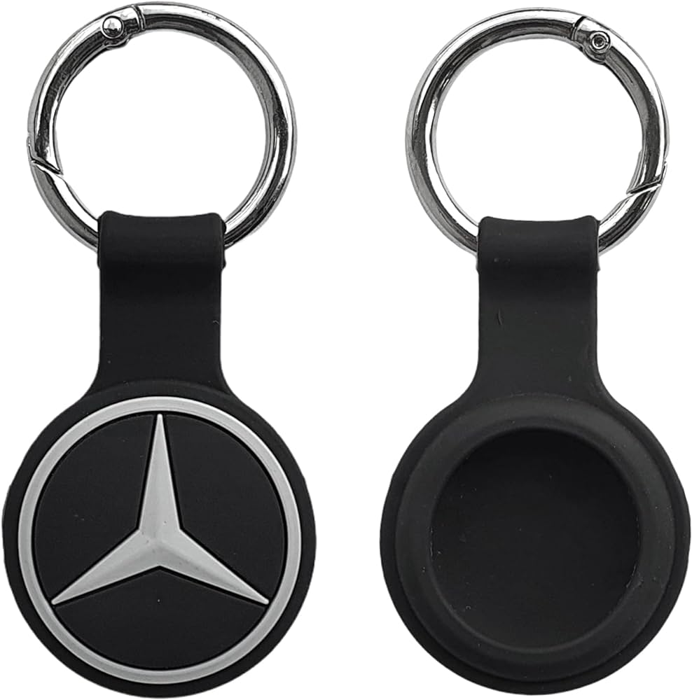 Mercedes Silicone Protective Cover For Apple AirTag GPS Case Tracker  Keychain