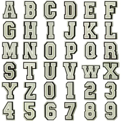 Alphabet and Numbers Jibbitz Croc Charms - Crocs