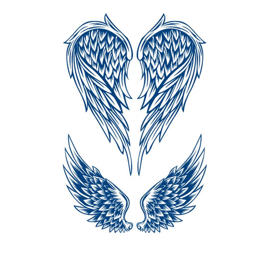 Angel Wings Semi-Permanent Jagua Tattoo