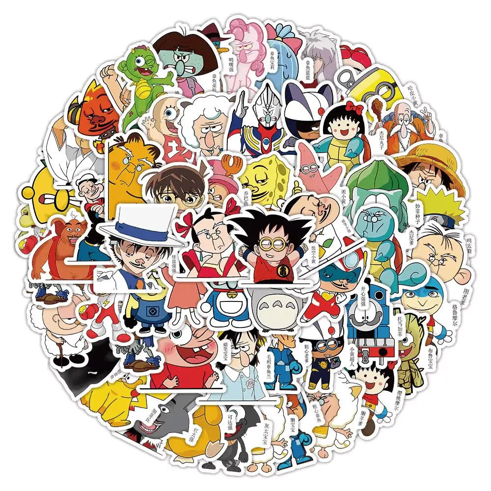 Anime and Cartoon Funny Stickers