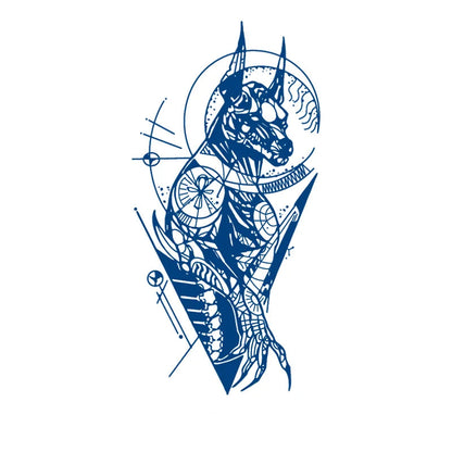 Anubis Temporary Tattoo Design
