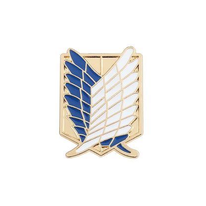 aot scouting legion aka the scouts regiment or wings of freedom symbol enamel charm
