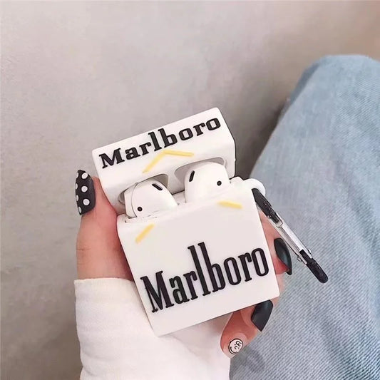 Marlboro White Cigarette Pack Airpods Case