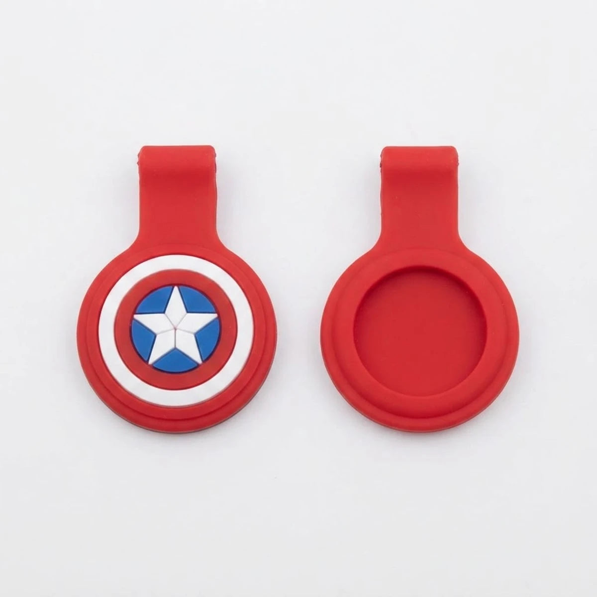 Captain America airtag holder on a white background form inkbee store lebanon