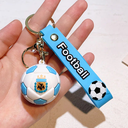 Argentina Football 3D PVC Keychains